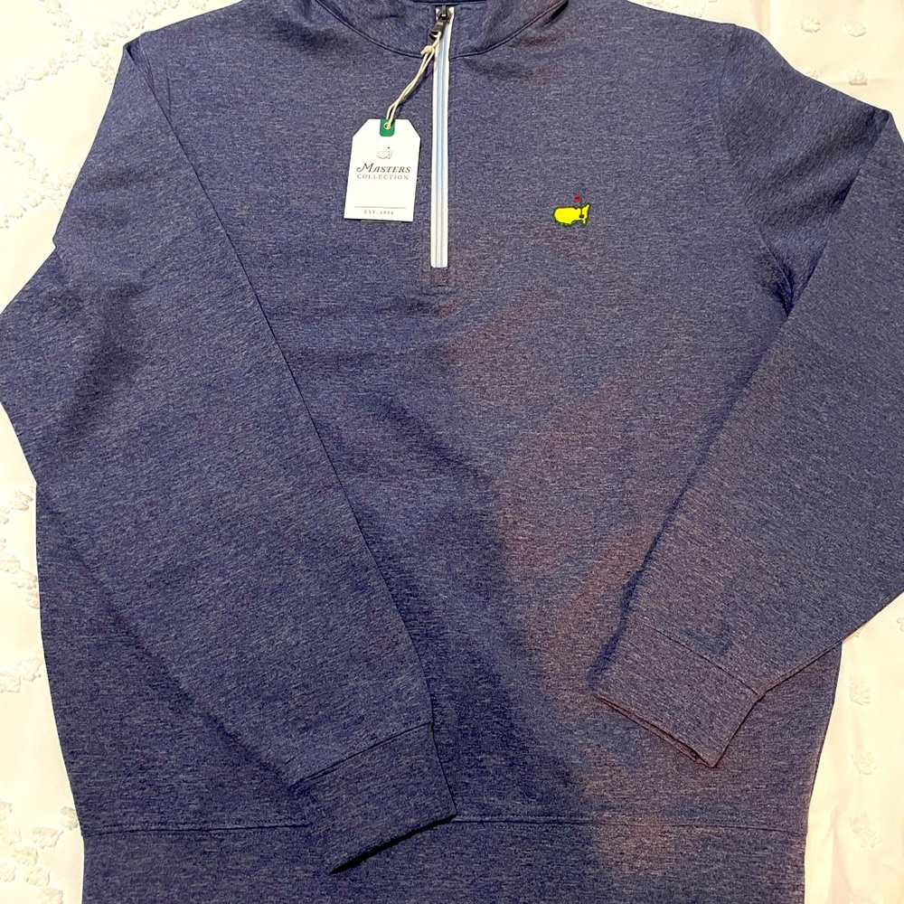 2022 Masters Collection L/S 1/4 Zip Pullover - Navy Blue